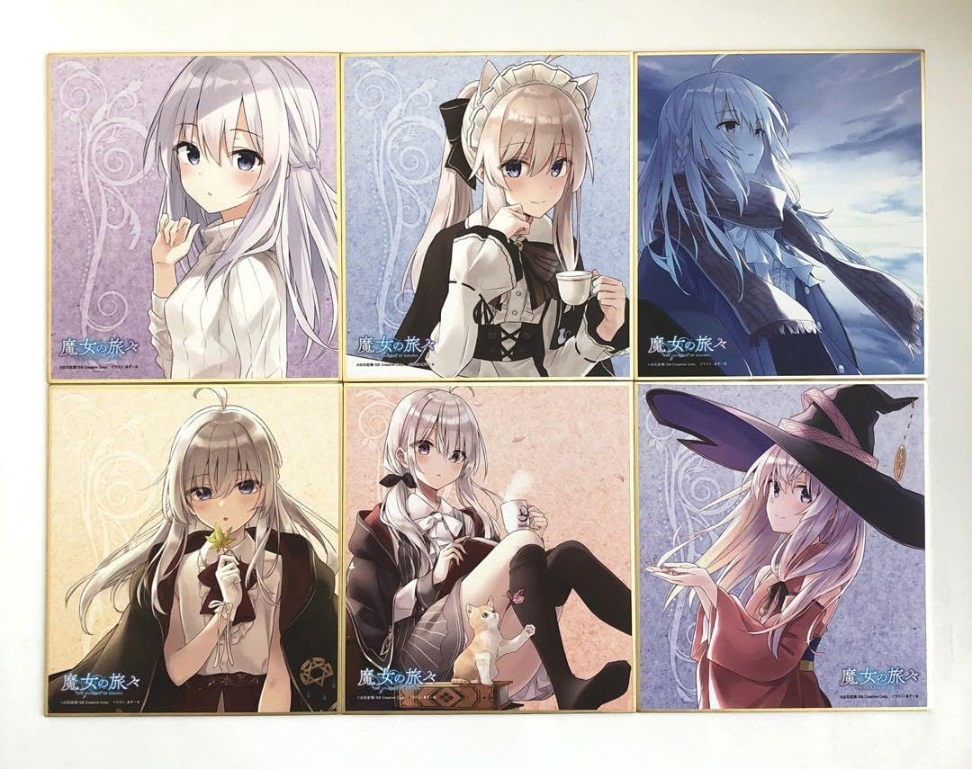 Amazon.co.jp: 魔女の旅々 イレイナ 色紙セット : ホビー